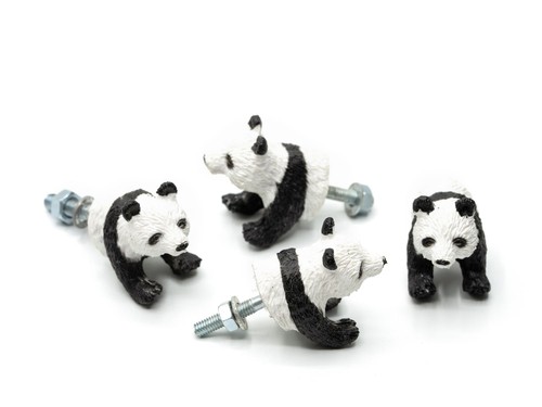 Möbelgriffe pandabär - 4x,